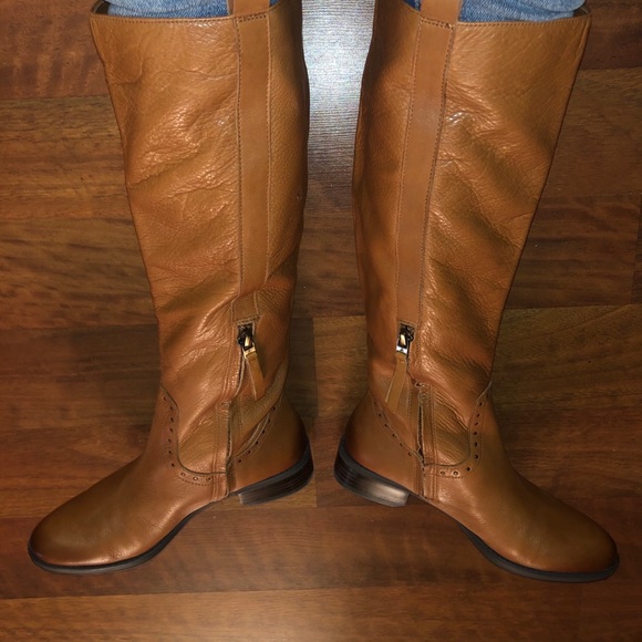 SAM EDELMAN PRINA STUDDED RIDING KNEE HIGH BOOTS - Picture 4 of 9